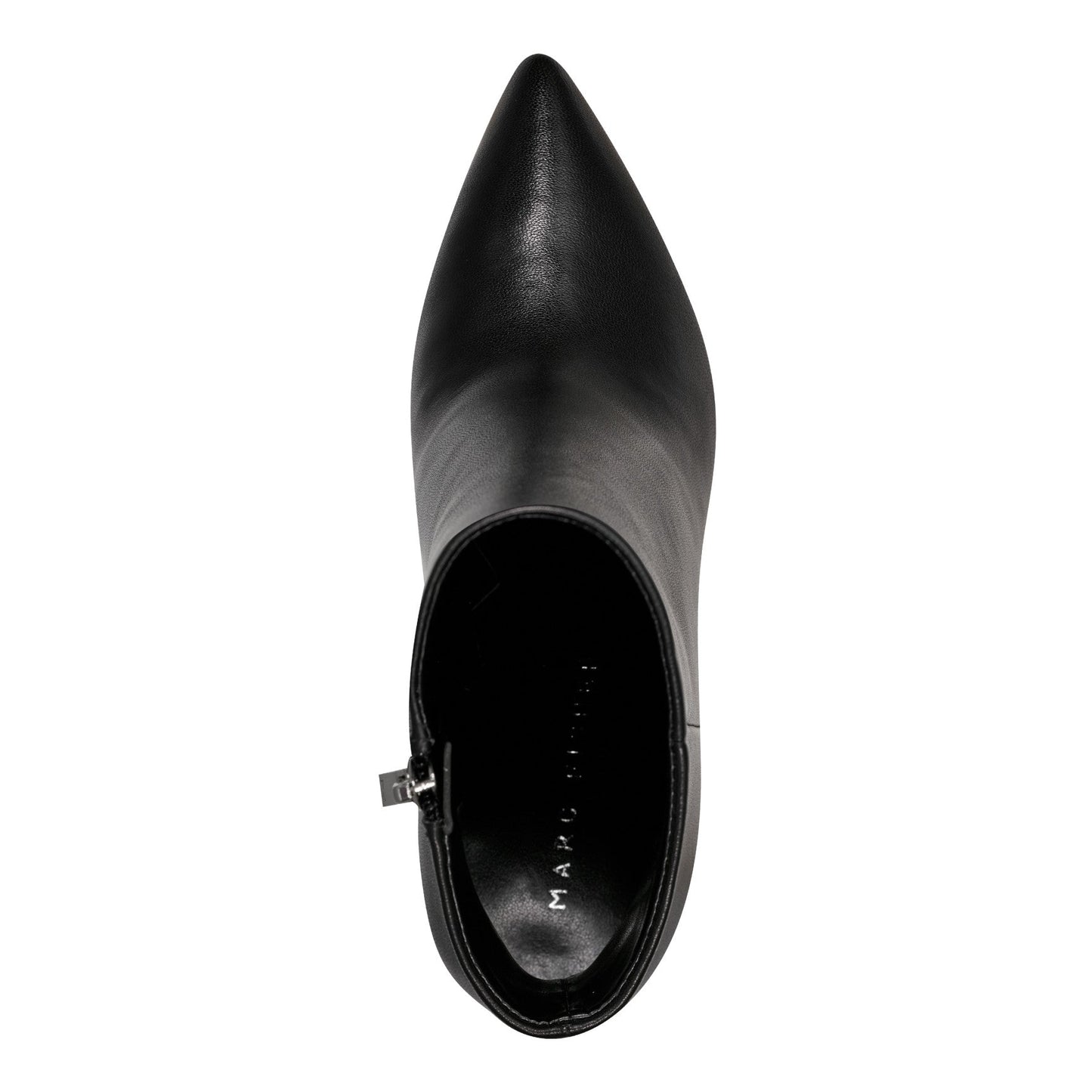 Marc Fisher Ulani Heeled Leather Bootie - Black Leather