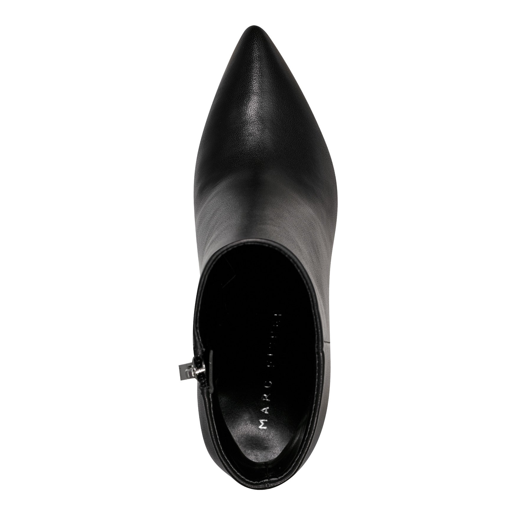 Marc Fisher Ulani Heeled Leather Bootie - Black Leather