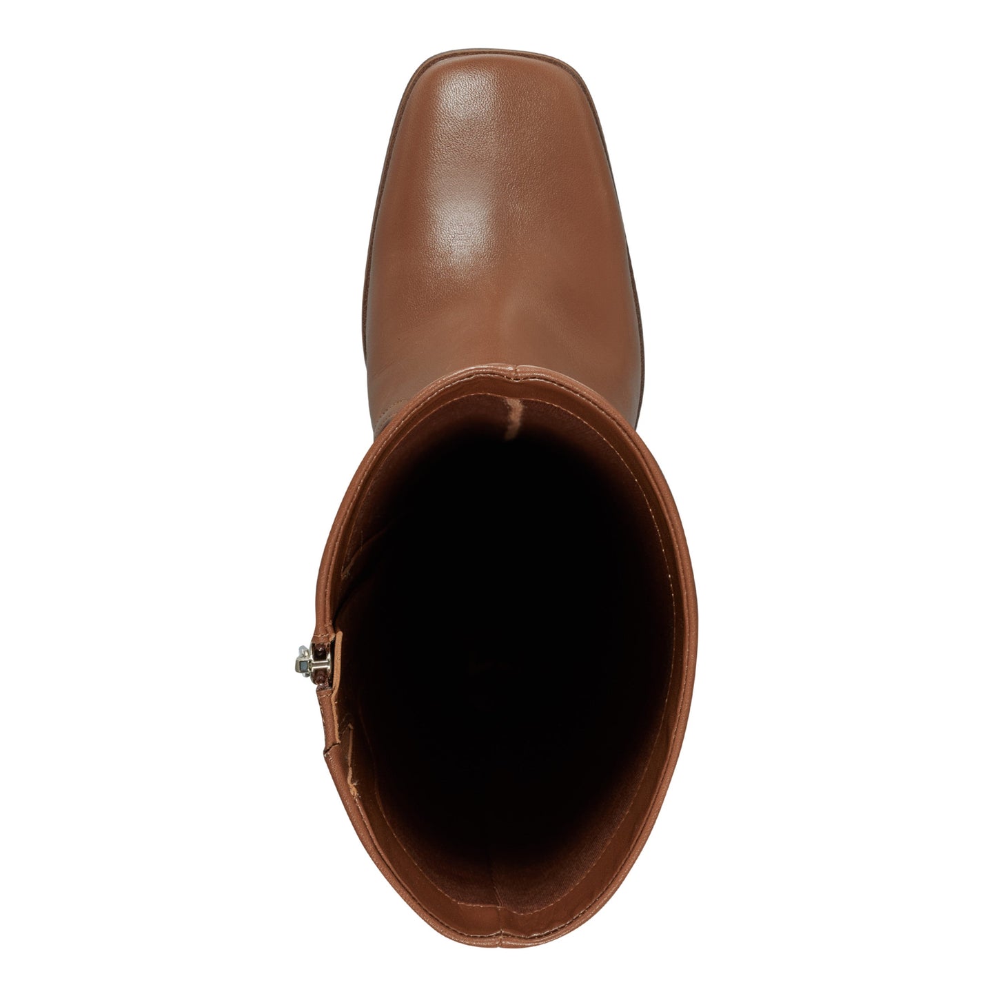 Marc Fisher Dreeam Block Heeled Leather Boot - Tan Leather