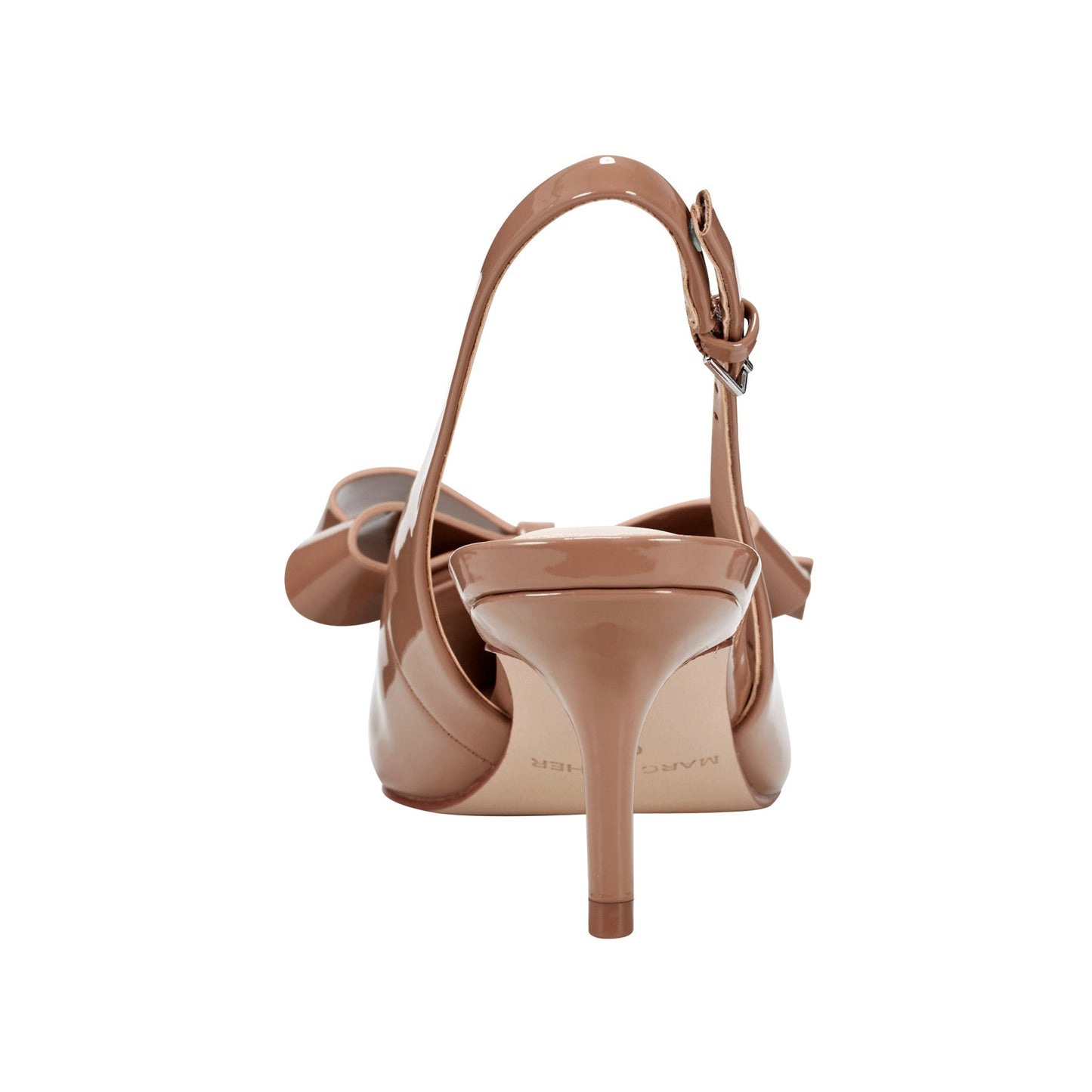 Marc Fisher Allon Bow Slingback Pump - Light Brown Patent