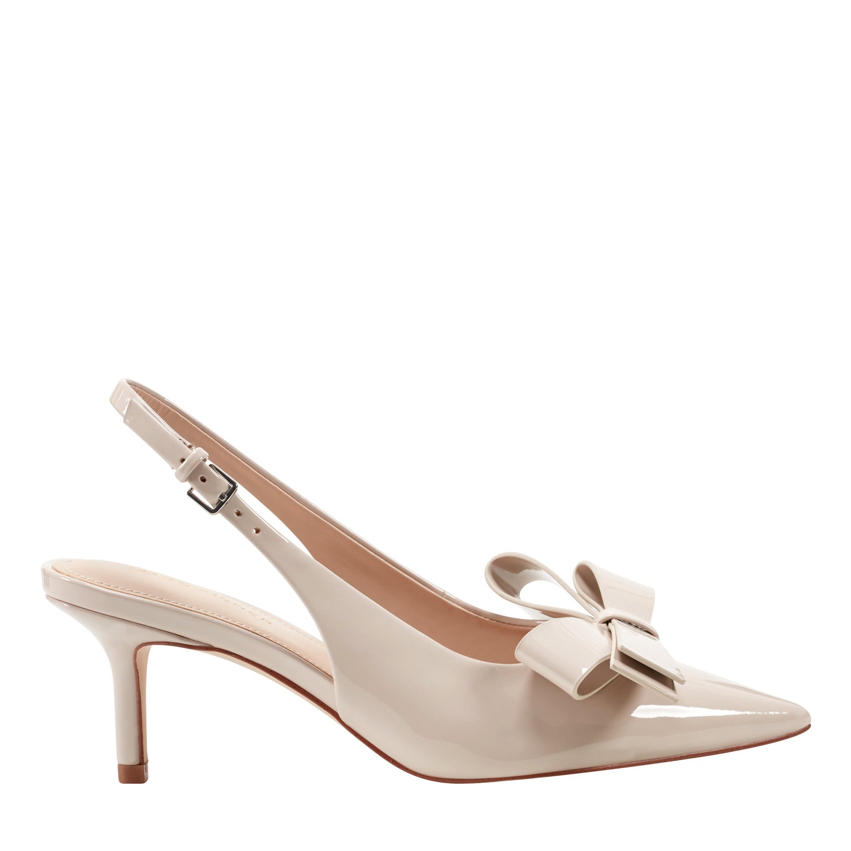 Marc Fisher Allon Bow Slingback Pump - Light Natural Patent