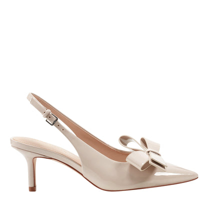 Marc Fisher Allon Bow Slingback Pump - Light Natural Patent