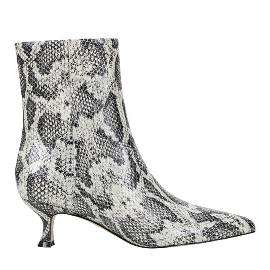 Marc Fisher Iggy Dress Leather Bootie - Snake Printed Leather