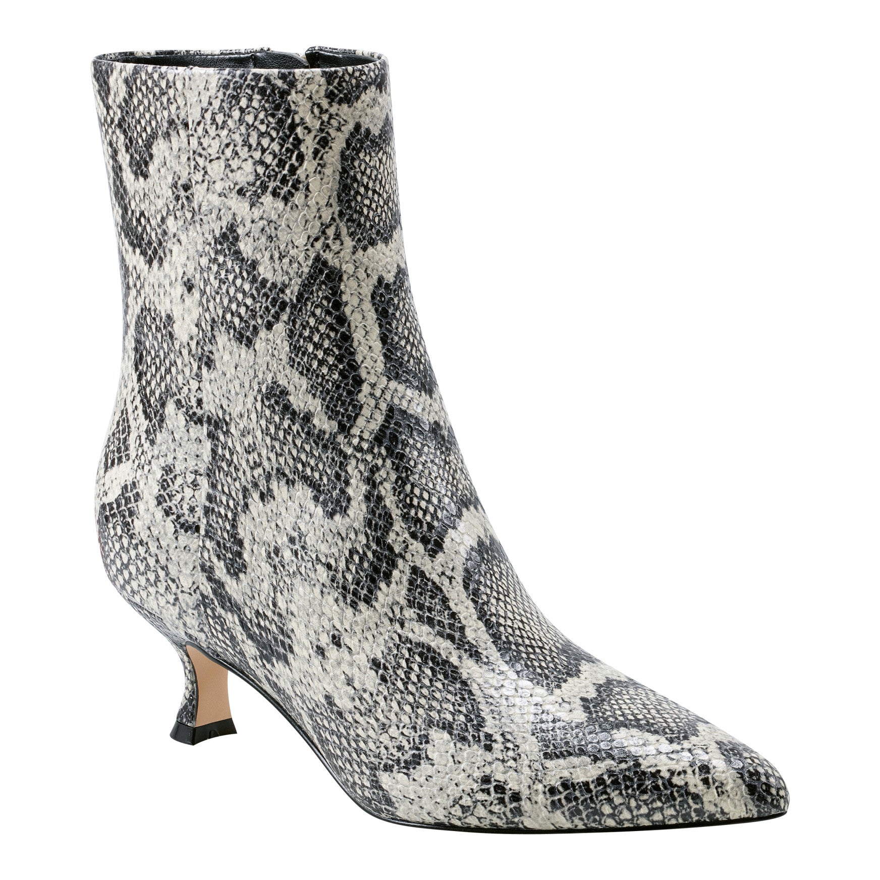 Marc Fisher Iggy Dress Leather Bootie - Snake Printed Leather