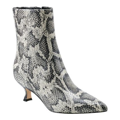 Marc Fisher Iggy Dress Leather Bootie - Snake Printed Leather