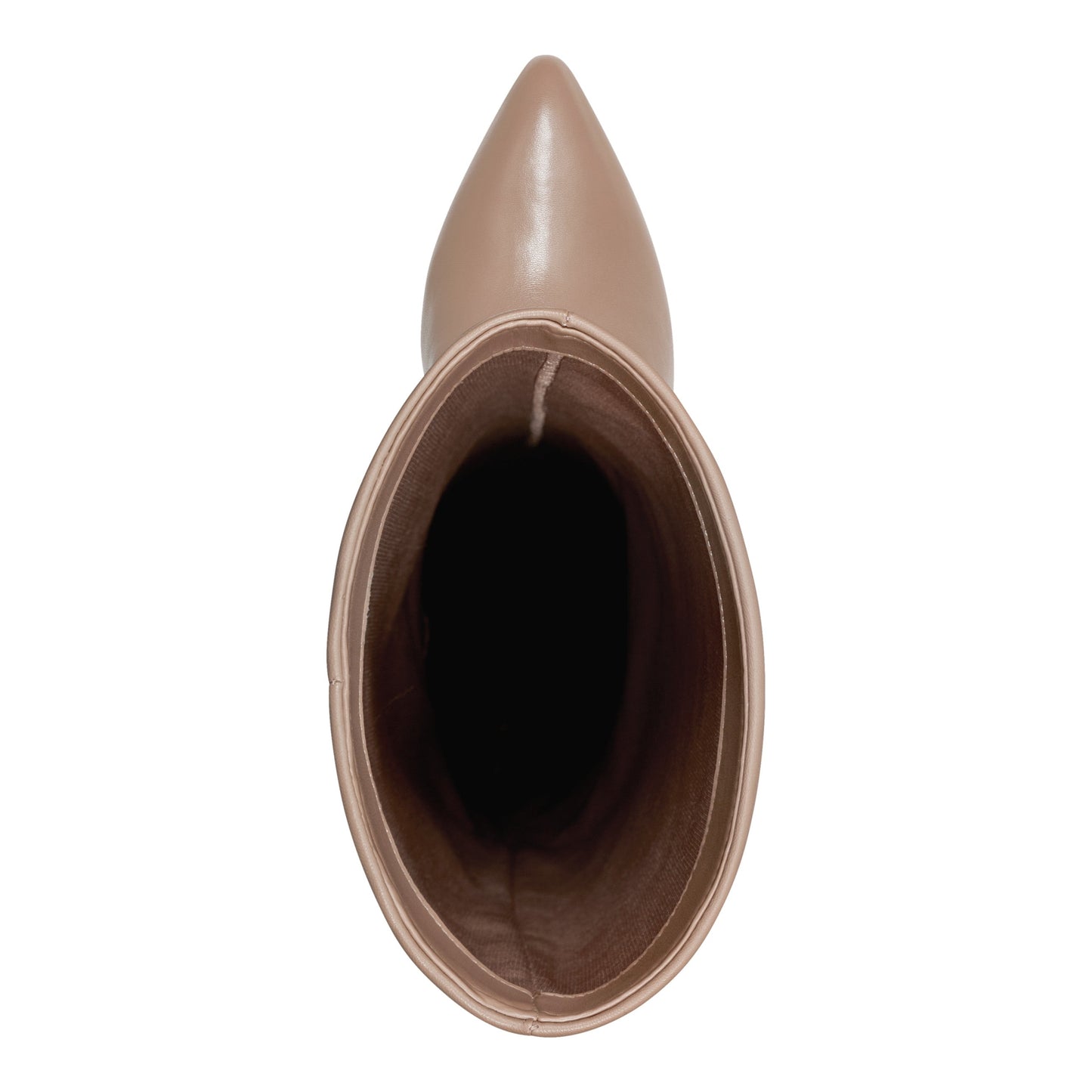 Marc Fisher Lalita Foldover Dress Leather Boot - Light Natural Leather