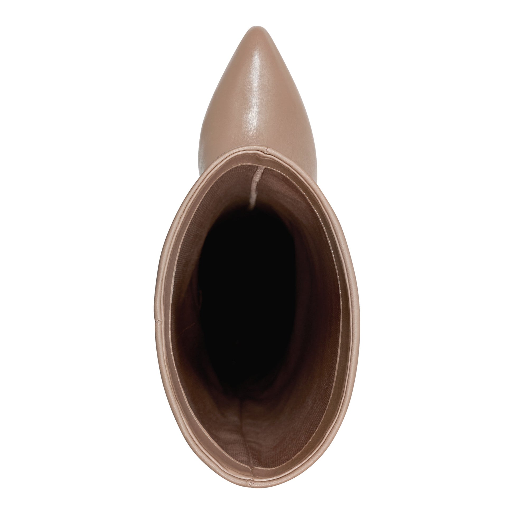 Marc Fisher Lalita Foldover Dress Leather Boot - Light Natural Leather