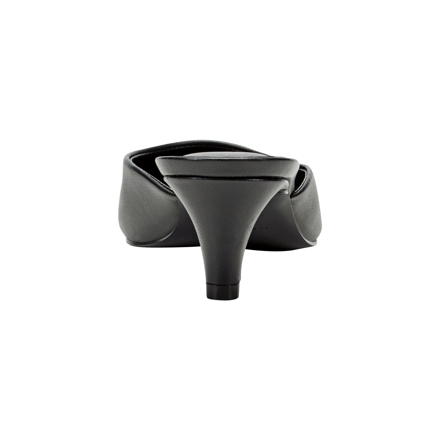 Marc Fisher Rosa Heeled Mule - Black Leather