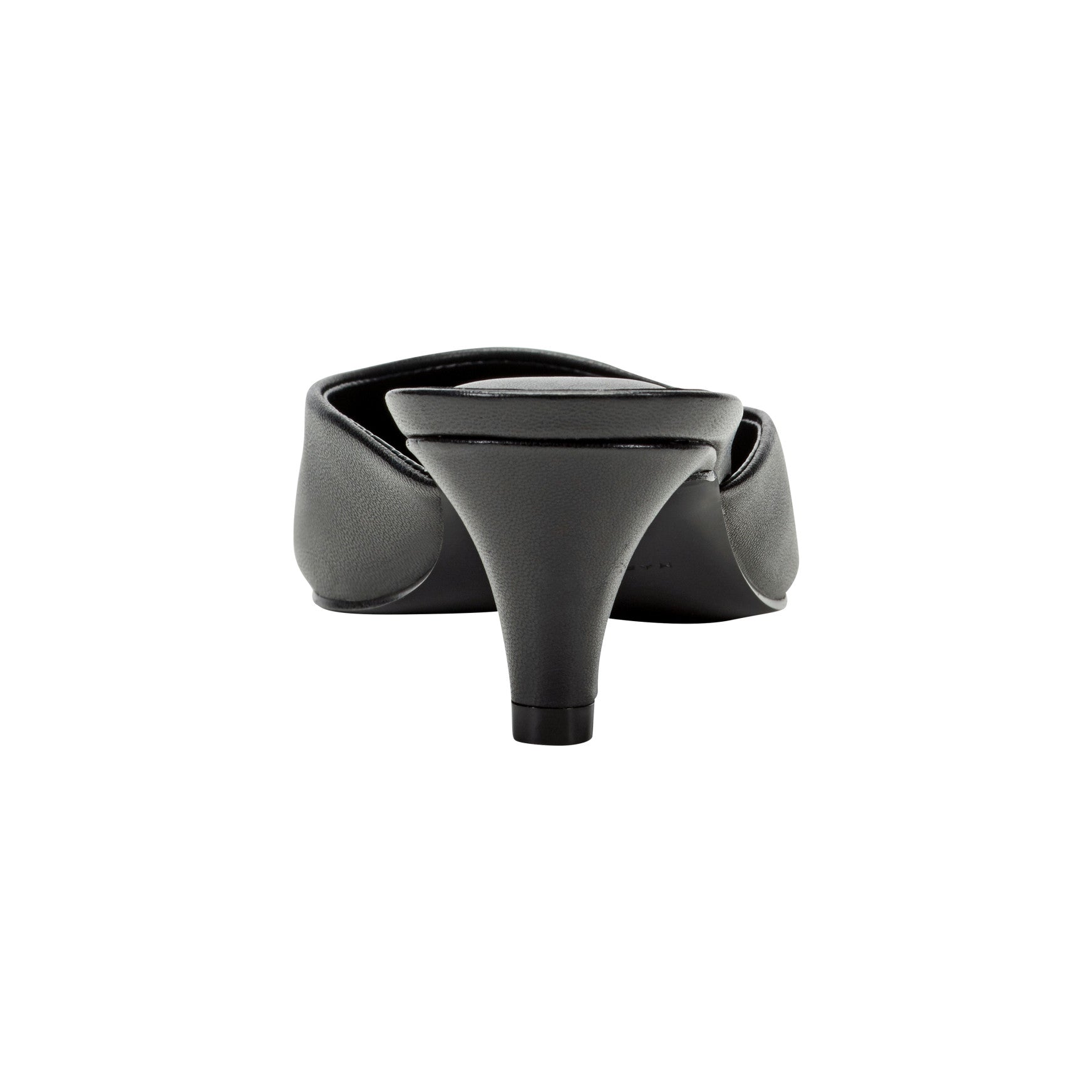 Marc Fisher Rosa Heeled Mule - Black Leather