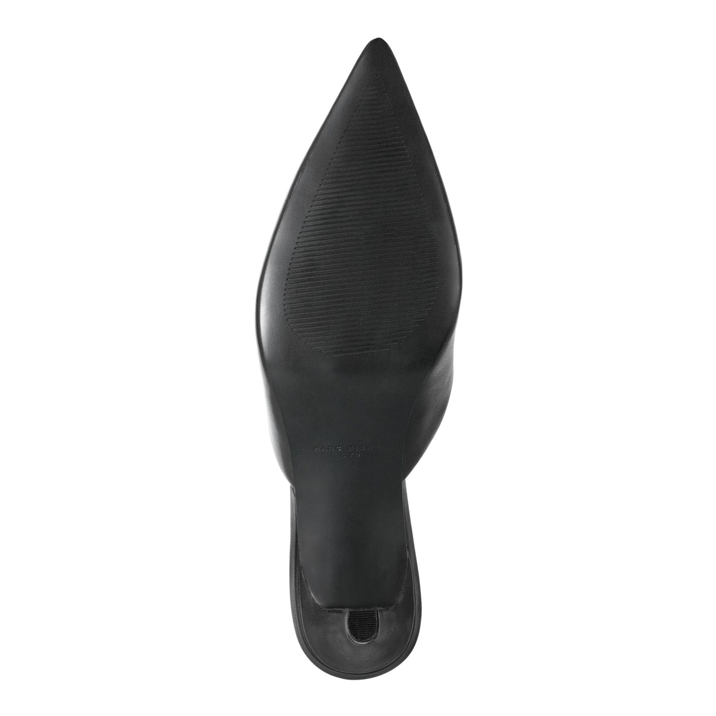 Marc Fisher Rosa Heeled Mule - Black Leather