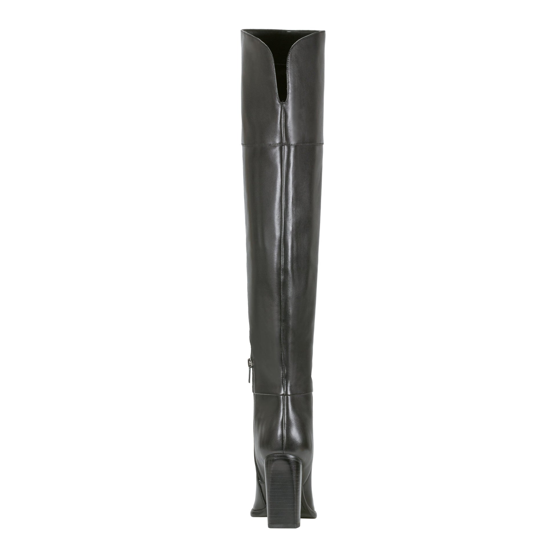 Marc Fisher Lasli Over the Knee Leather Boot - Black Leather
