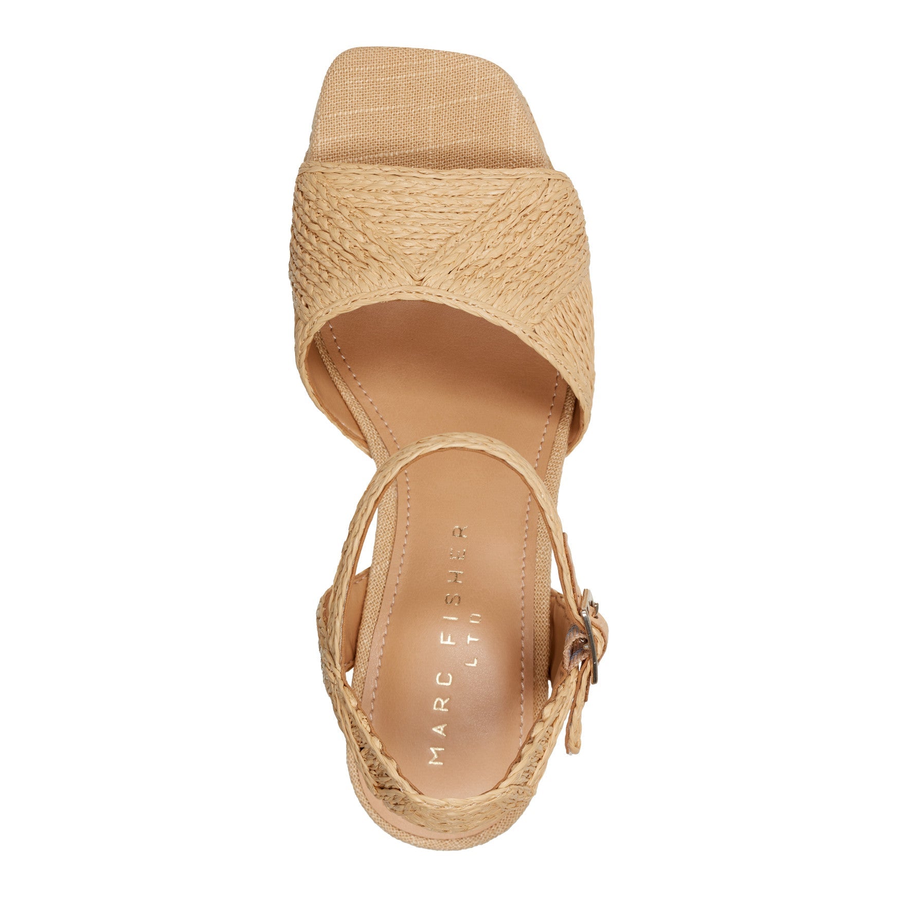 Marc Fisher Calyn Platform Sandal - Natural Raffia