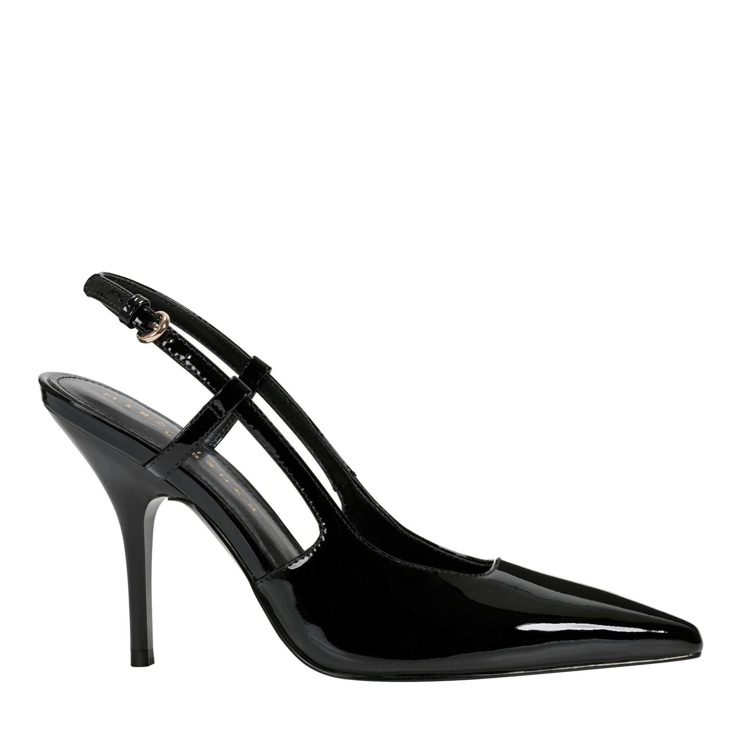 Marc Fisher Torry Slingback Pump - Black Patent Leather