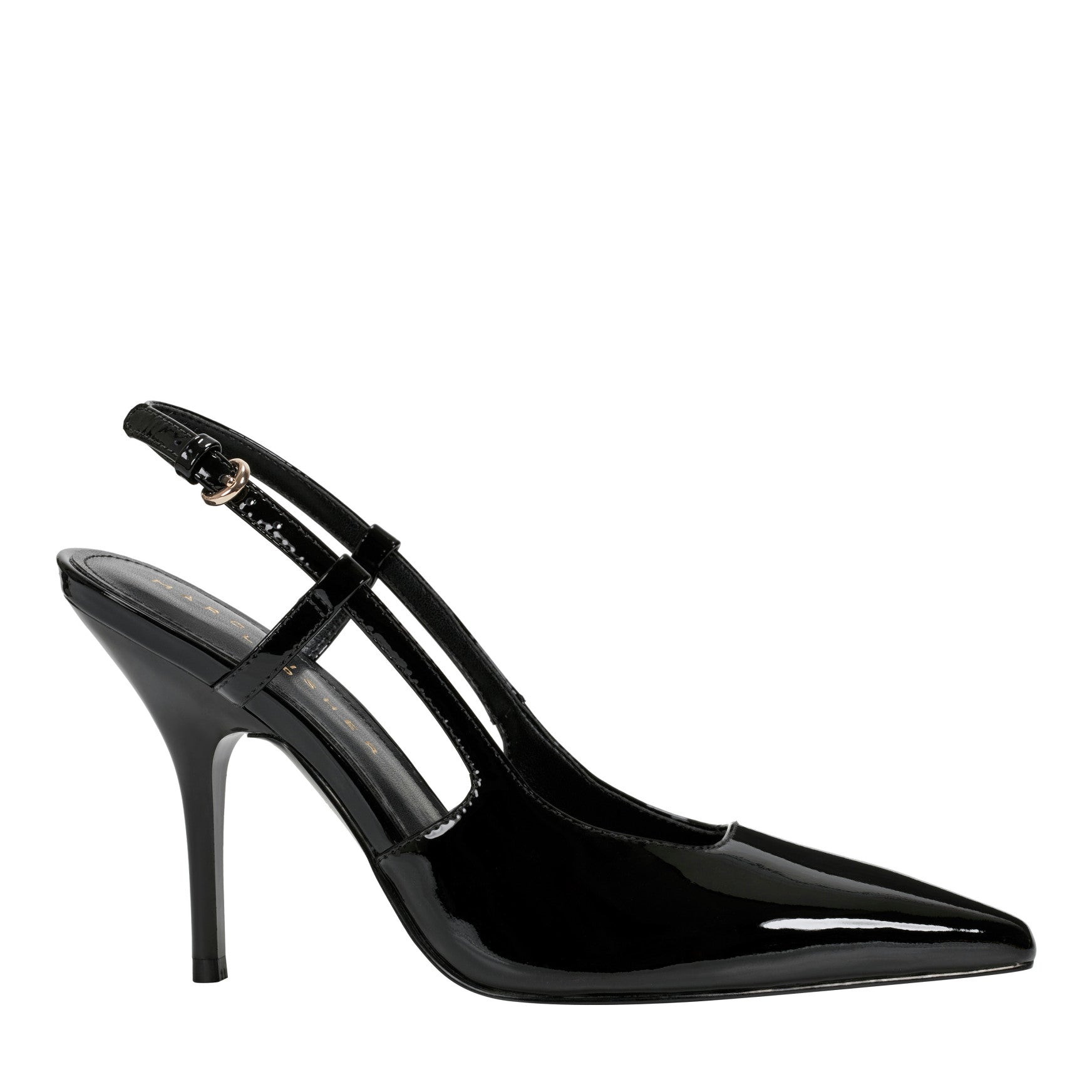 Marc Fisher Torry Slingback Pump - Black Patent Leather