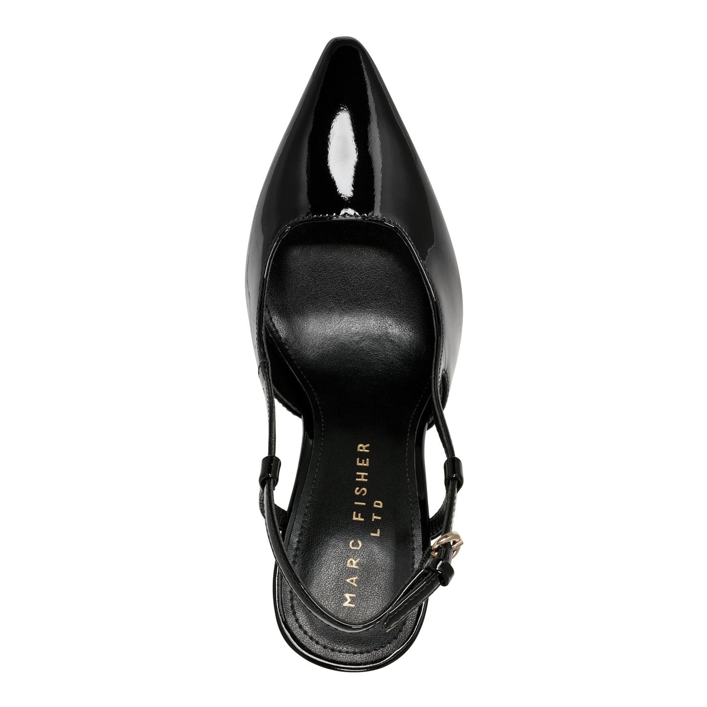 Marc Fisher Torry Slingback Pump - Black Patent Leather