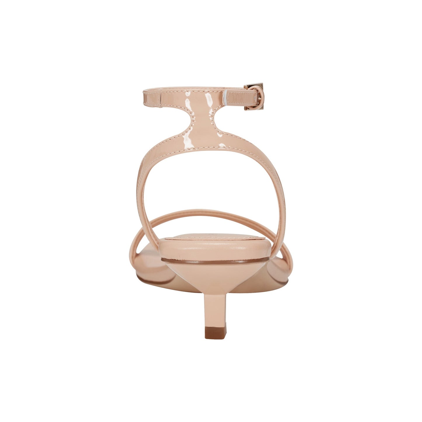 Marc Fisher Alona Ankle Strap Sandal - Natural Patent Leather