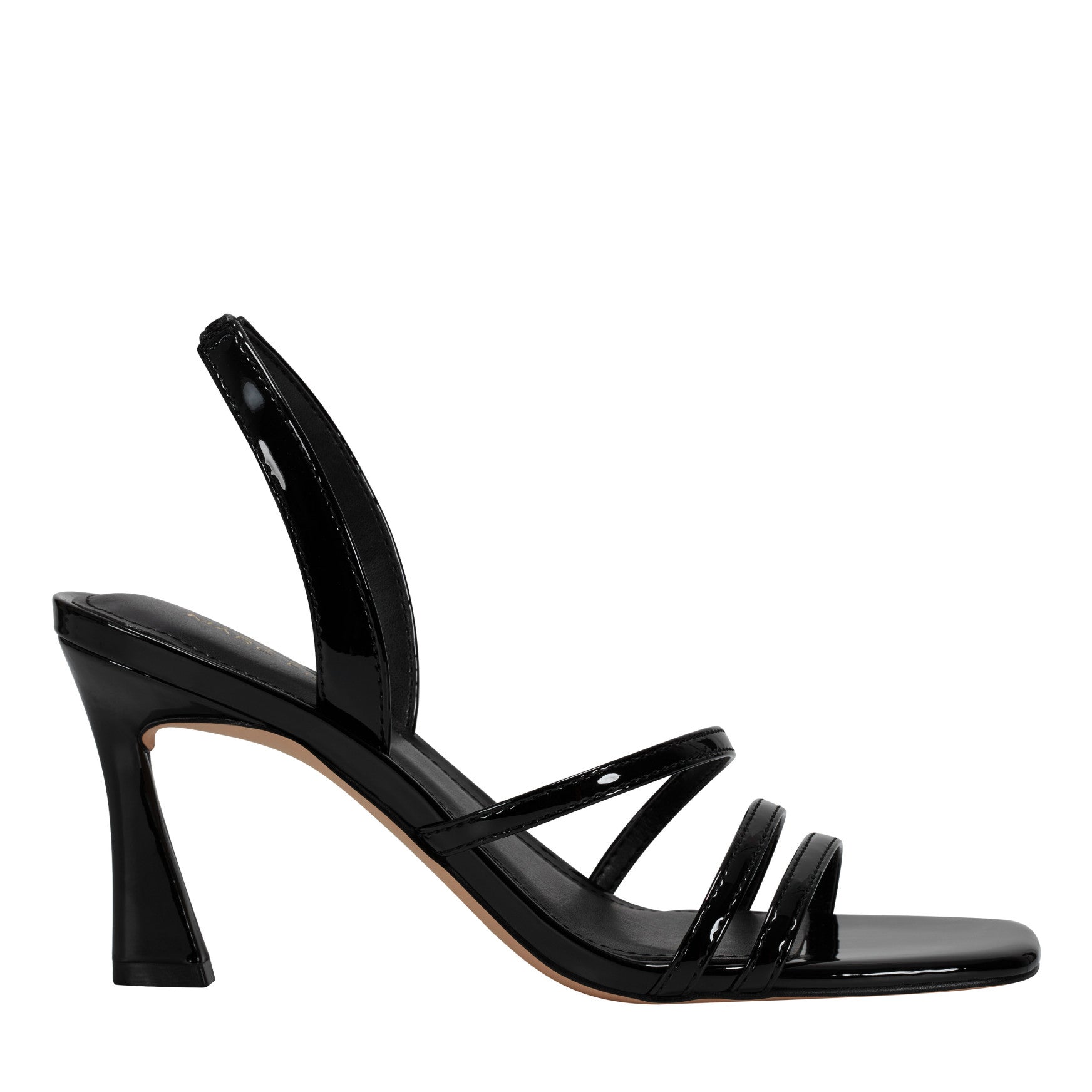 Marc Fisher Nalina Slingback Sandal - Black Patent