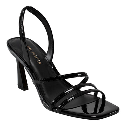 Marc Fisher Nalina Slingback Sandal - Black Patent