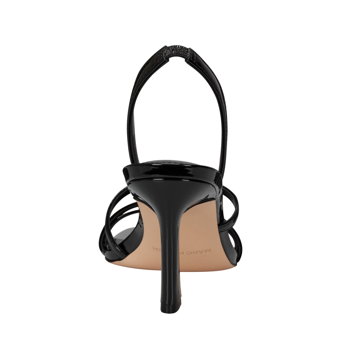 Marc Fisher Nalina Slingback Sandal - Black Patent