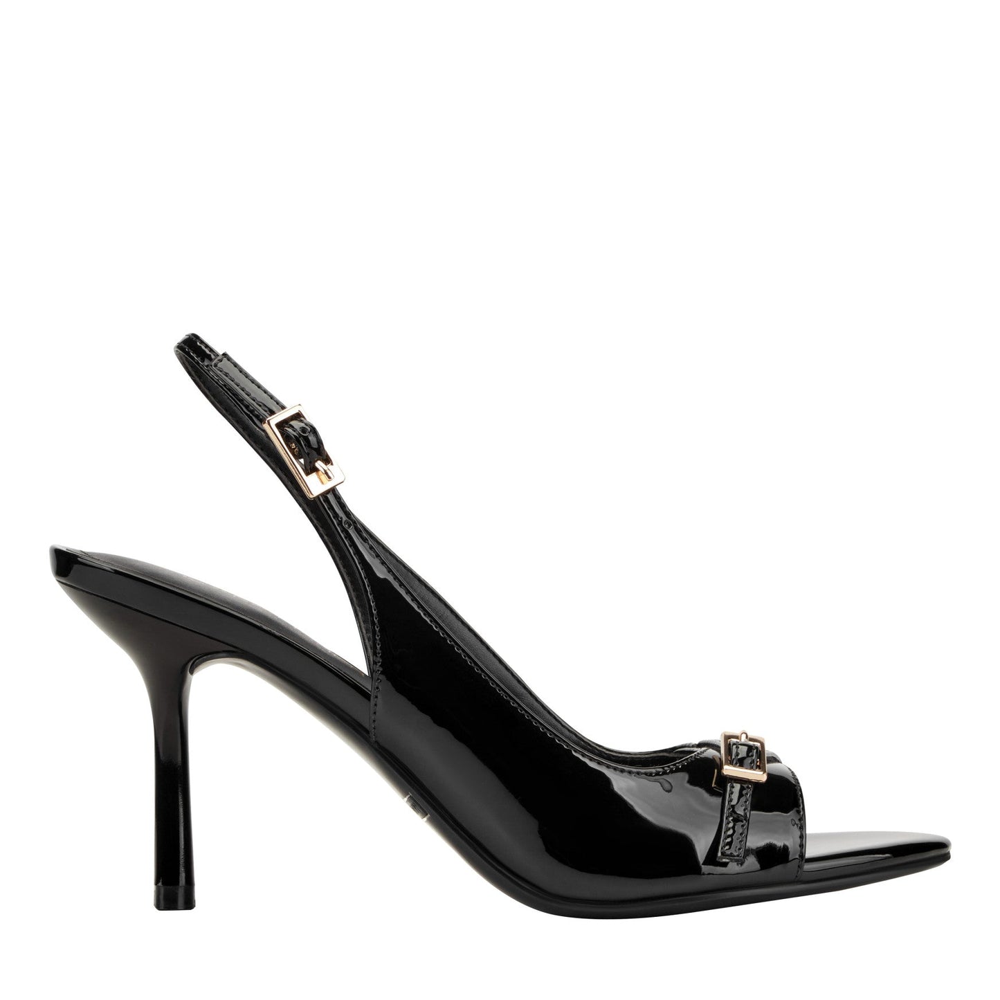 Marc Fisher Paza Peep Toe Pump - Black Patent
