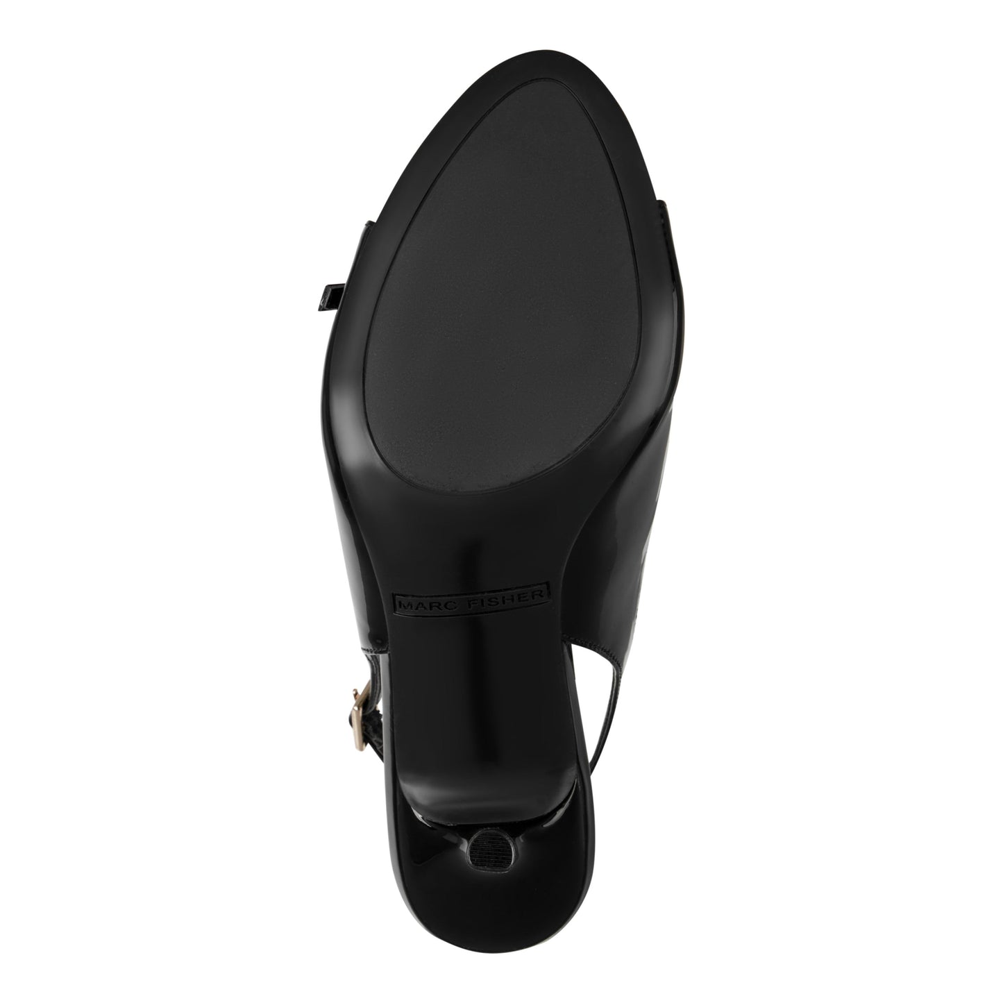 Marc Fisher Paza Peep Toe Pump - Black Patent
