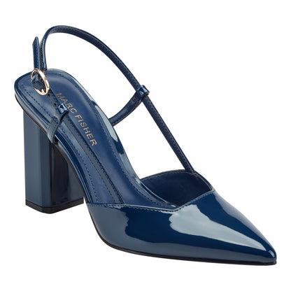 Marc Fisher Dian Slingback Pump - Blue Patent