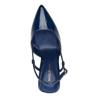 Marc Fisher Dian Slingback Pump - Blue Patent