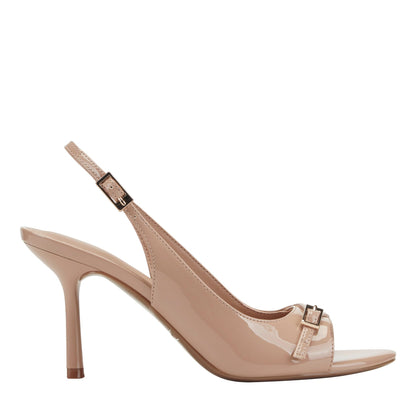 Marc Fisher Paza Peep Toe Pump - Natural Patent