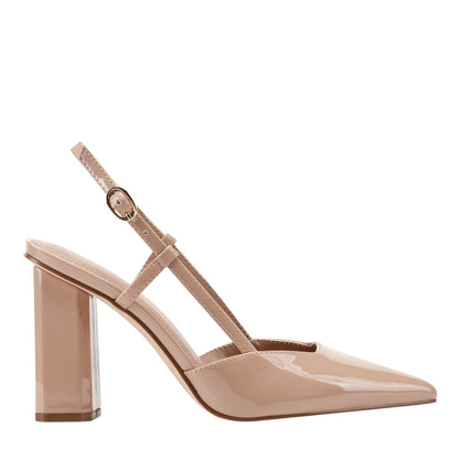 Marc Fisher Dian Slingback Pump - Natural Patent