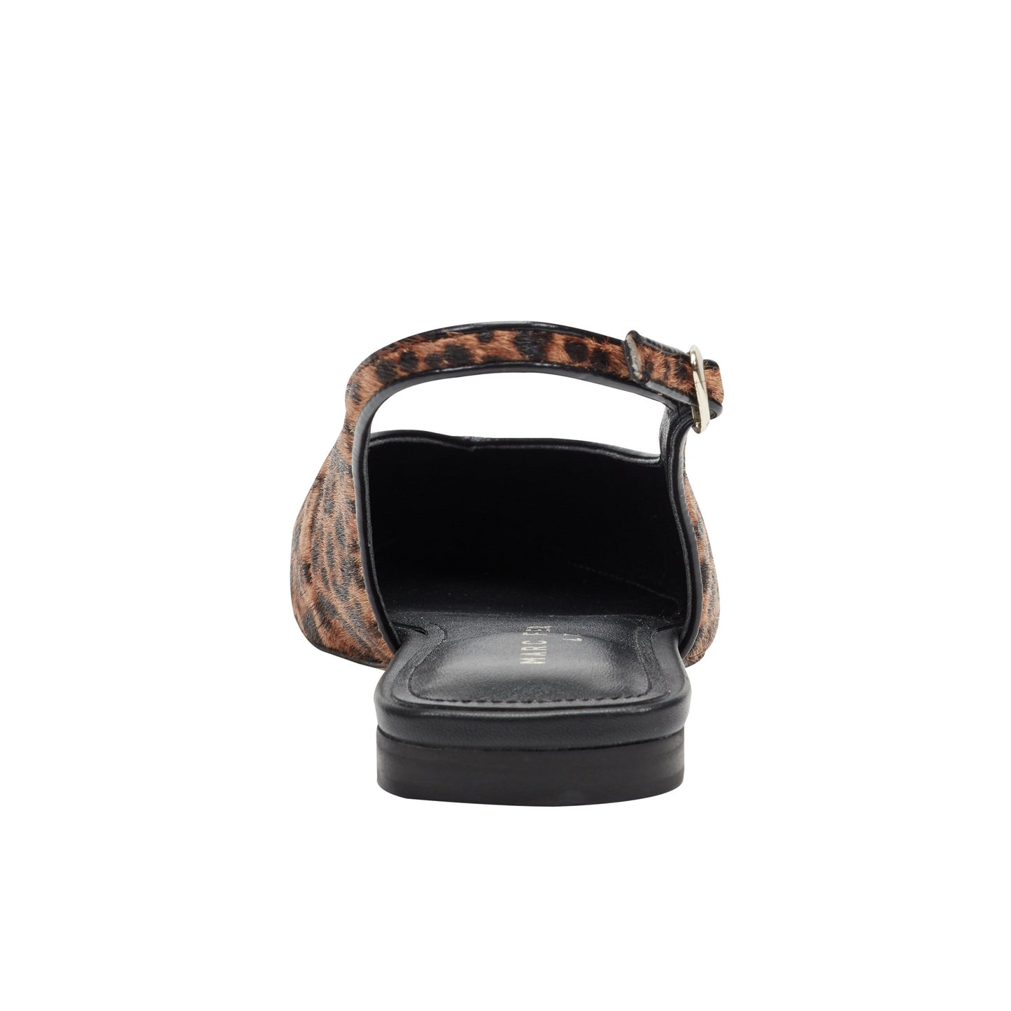 Marc Fisher Gabra Leather Slingback Flat - Leopard Printed Pony Hair