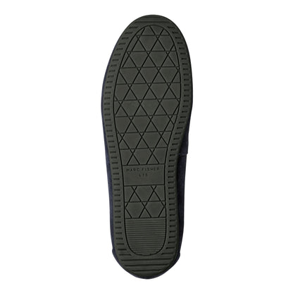 Marc Fisher Uleena Leather Boat Shoe - Navy Suede