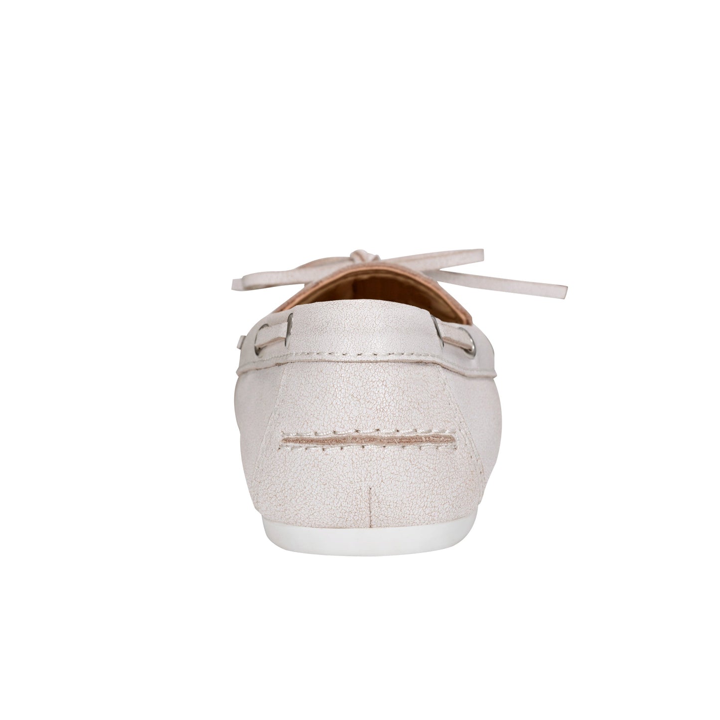 Marc Fisher Uleena Leather Boat Shoe - Light Natural Leather