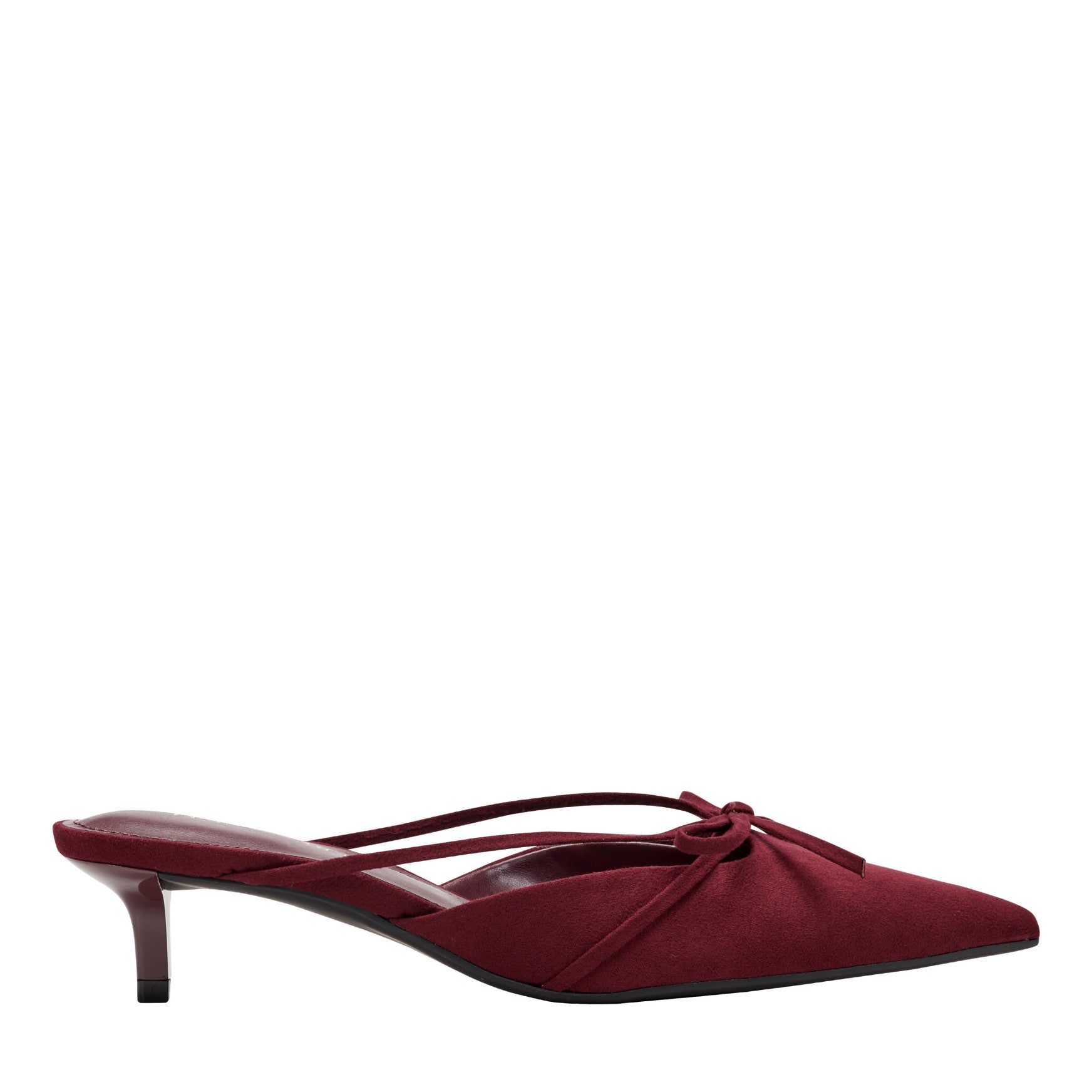 Marc Fisher Florin Kitten Heel Mule - Dark Red