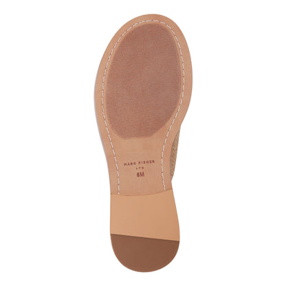 Marc Fisher Grayce Flat Slide Sandal - Natural Raffia