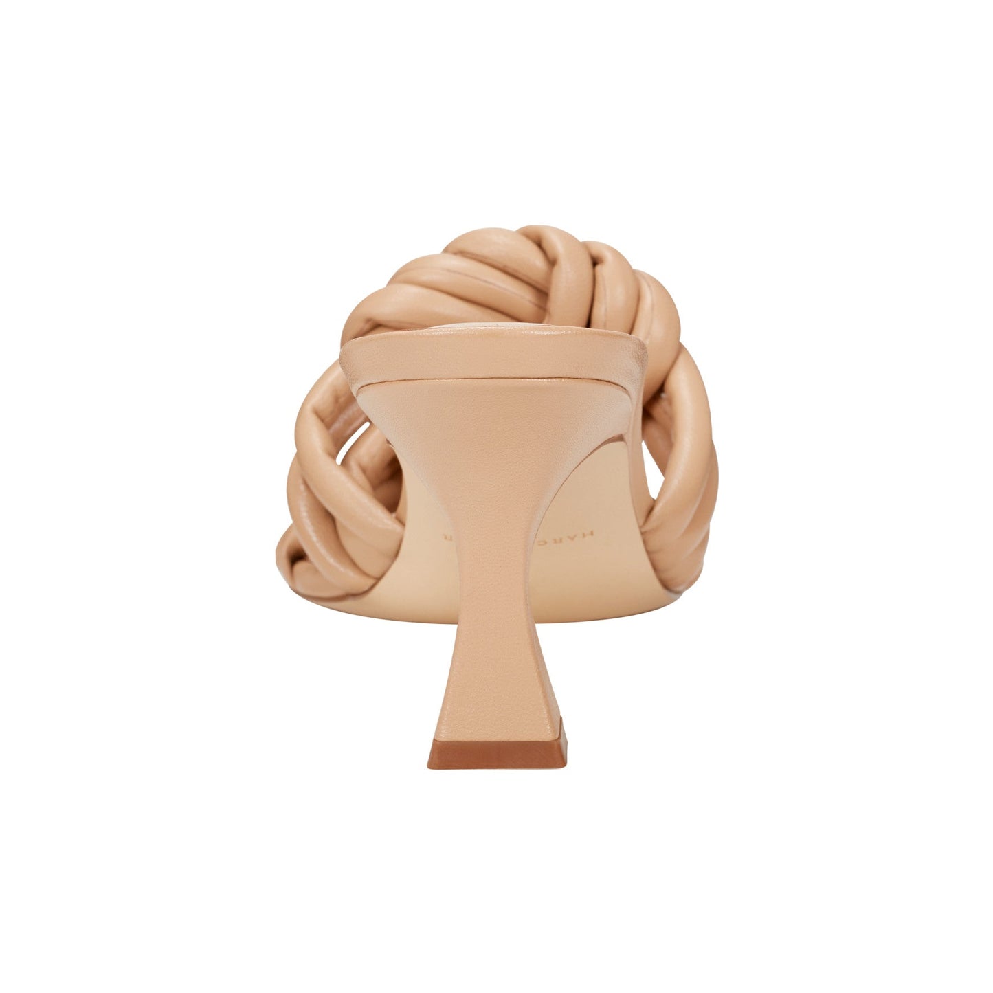 Marc Fisher Dru Knotted Leather Slide Sandal - Natural Leather