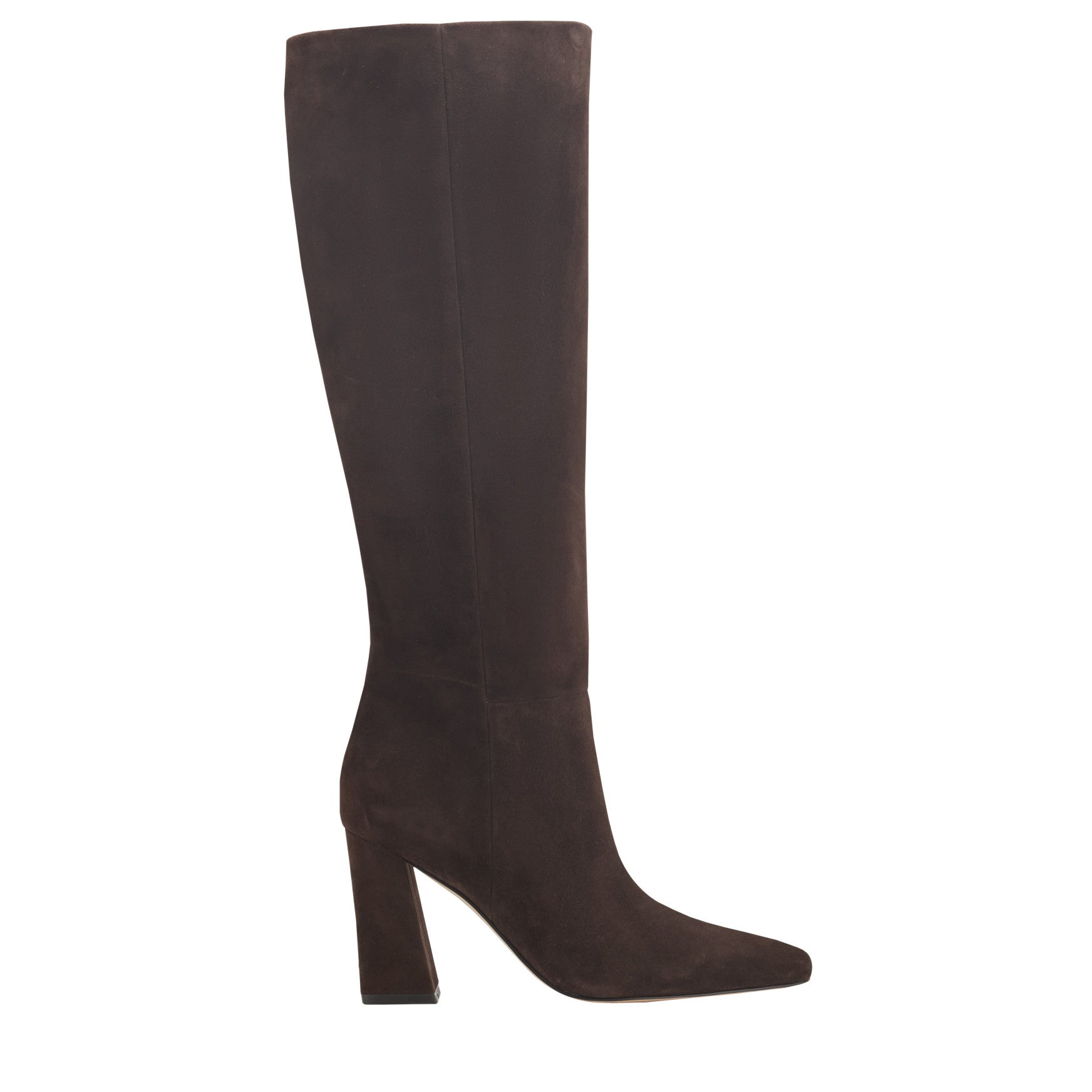Marc Fisher Yarli Leather Boot - Dark Brown Suede