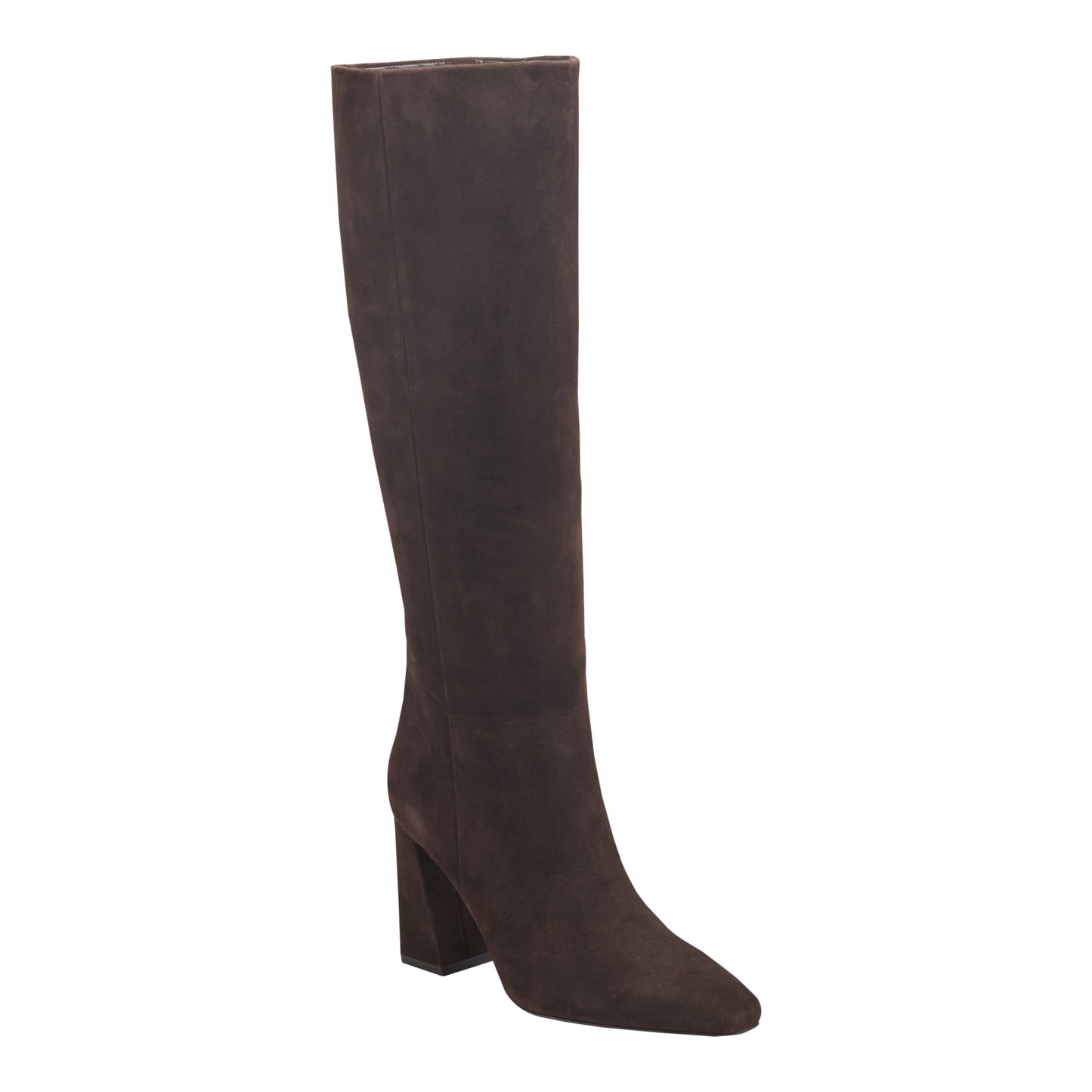 Marc Fisher Yarli Leather Boot - Dark Brown Suede