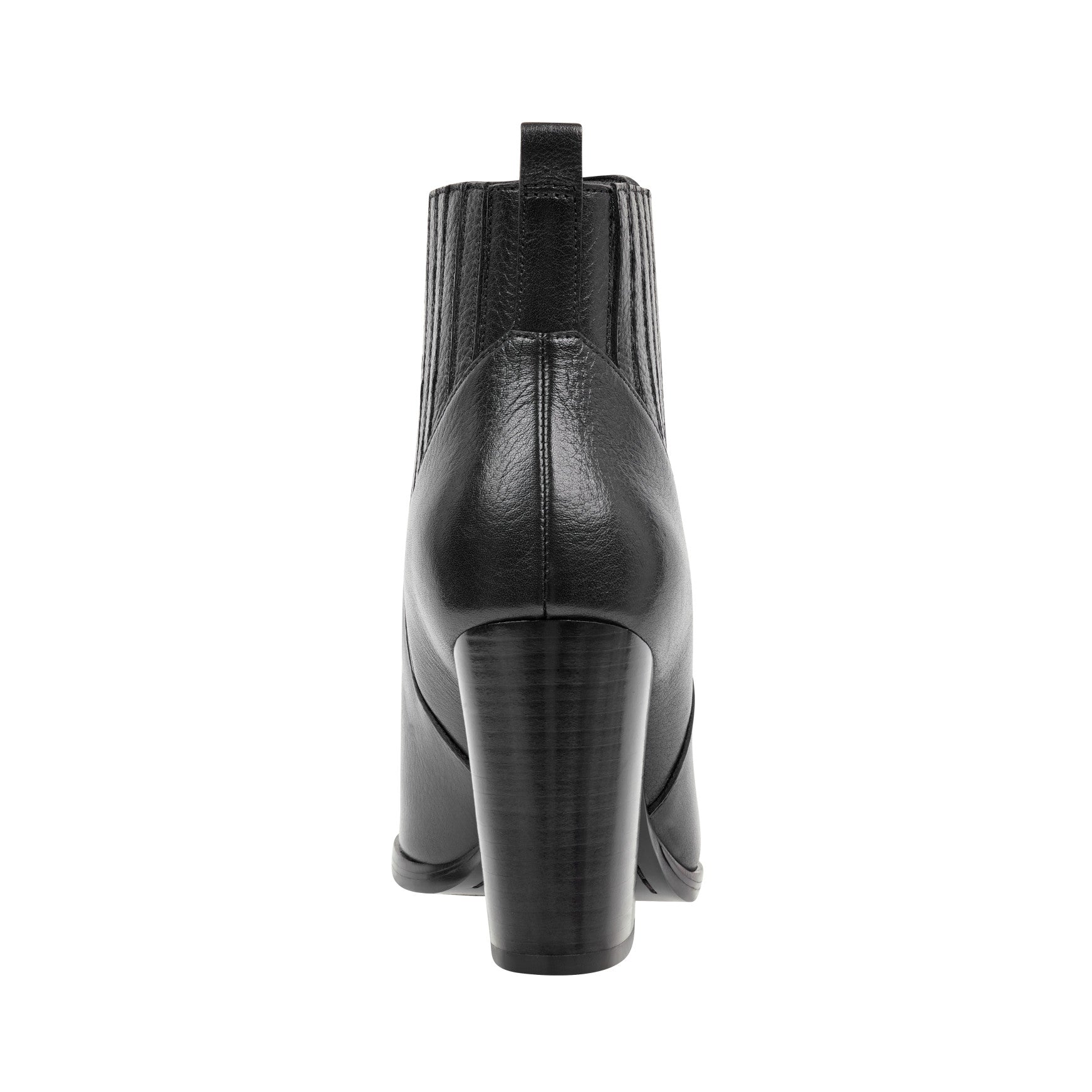 Marc Fisher Alva Pointy Toe Leather Bootie - Black Leather