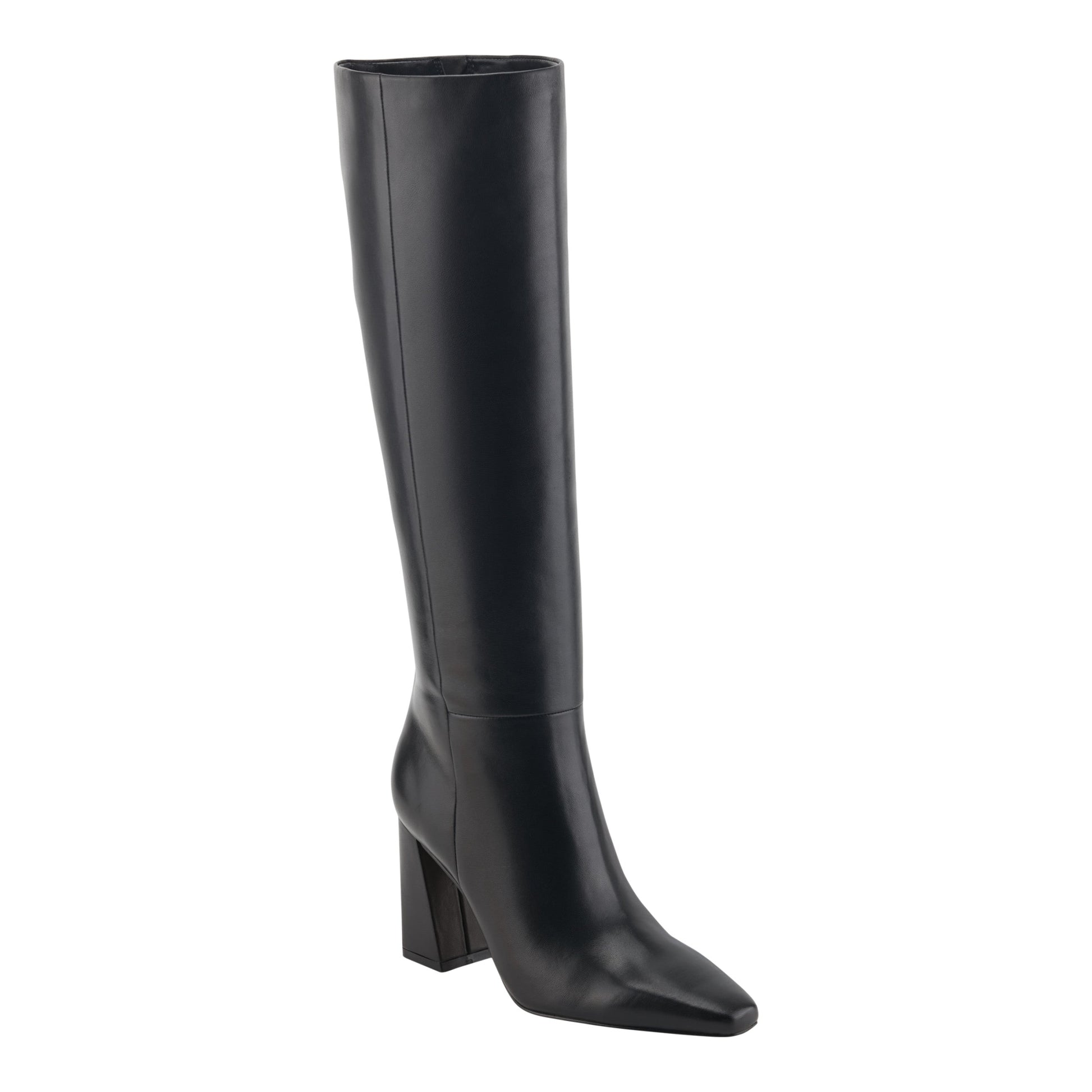 Marc Fisher Yarli Leather Boot - Black Leather