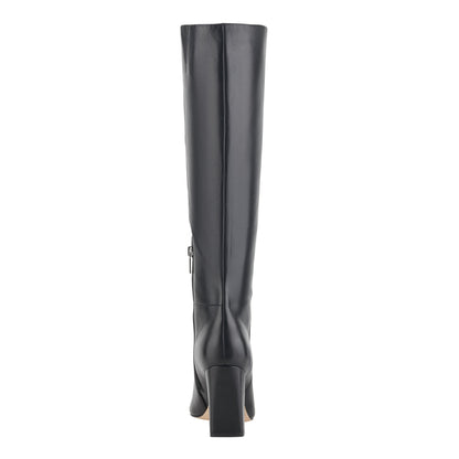 Marc Fisher Yarli Leather Boot - Black Leather