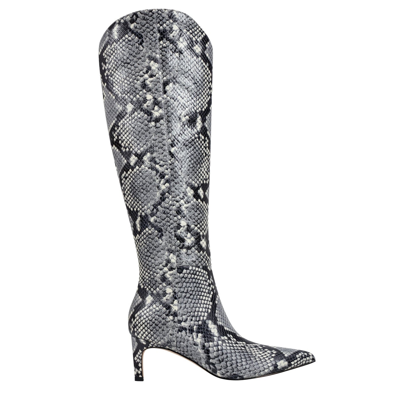 Marc Fisher Quinnie Dress Leather Boot - Snake Printed Leather