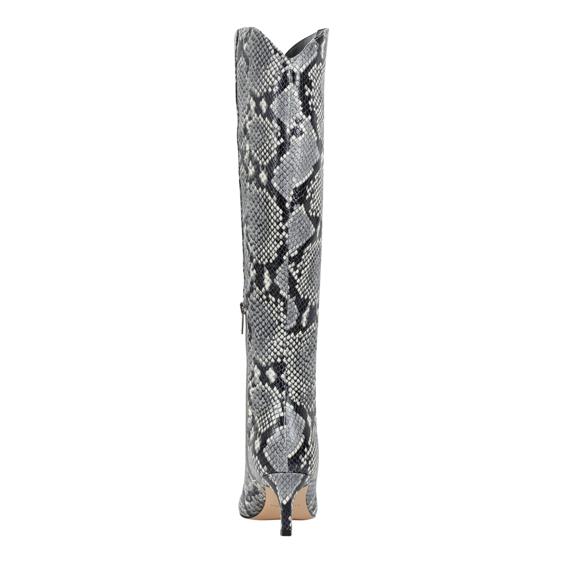 Marc Fisher Quinnie Dress Leather Boot - Snake Printed Leather