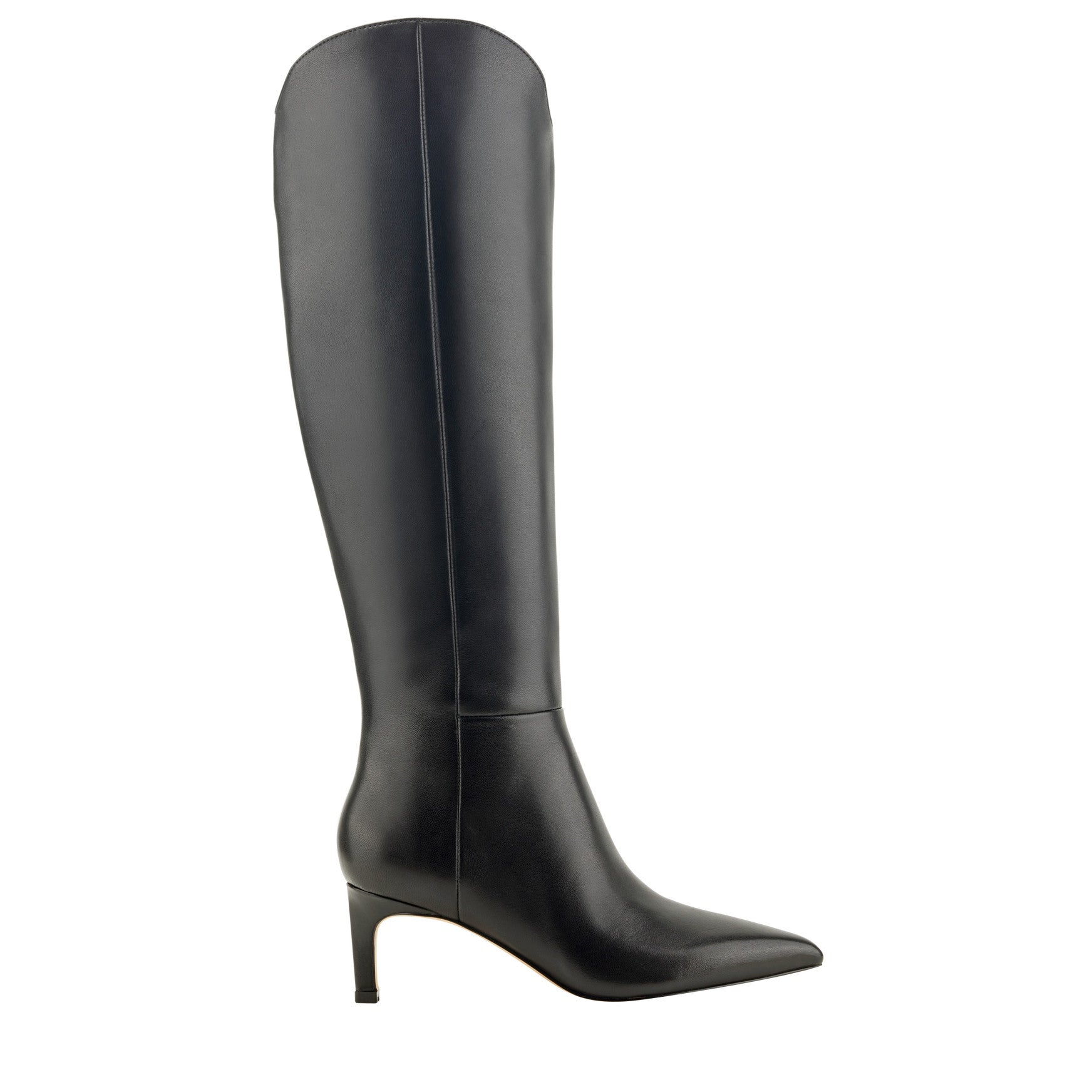 Marc Fisher Quinnie Dress Leather Boot - Black Leather
