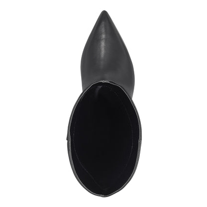 Marc Fisher Quinnie Dress Leather Boot - Black Leather