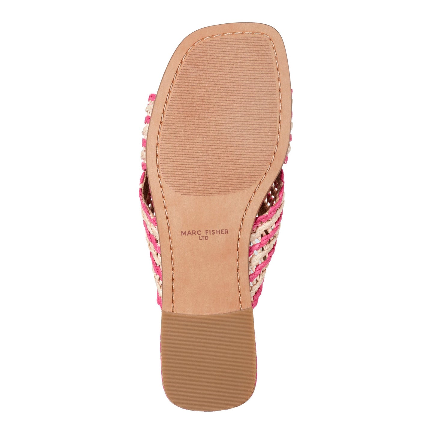 Marc Fisher Nylie Flat Sandal - Natural/Pink