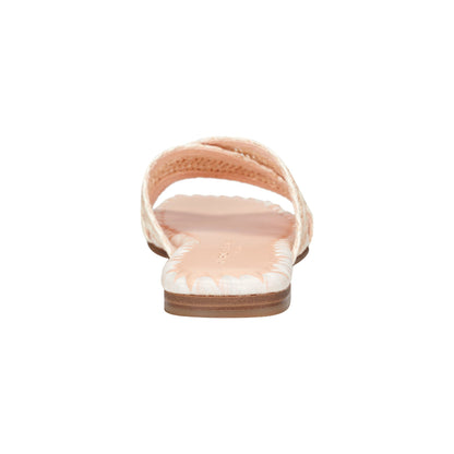 Marc Fisher Nylie Flat Sandal - Natural/White