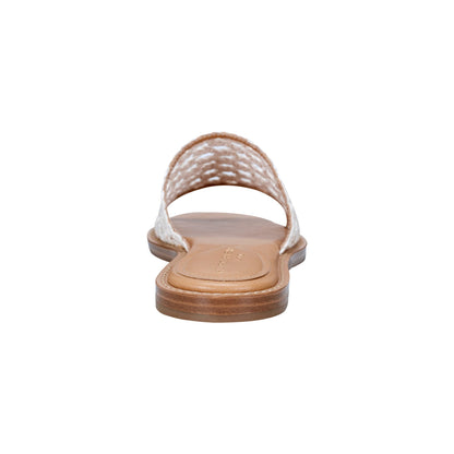 Marc Fisher Glynne Woven Flat Sandal - White