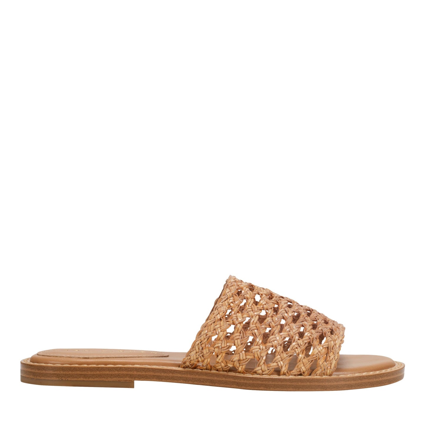 Marc Fisher Glynne Woven Flat Sandal - Brown