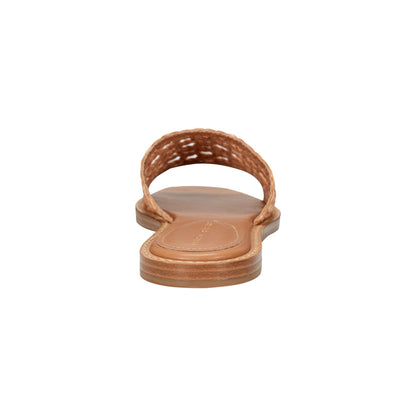 Marc Fisher Glynne Woven Flat Sandal - Brown