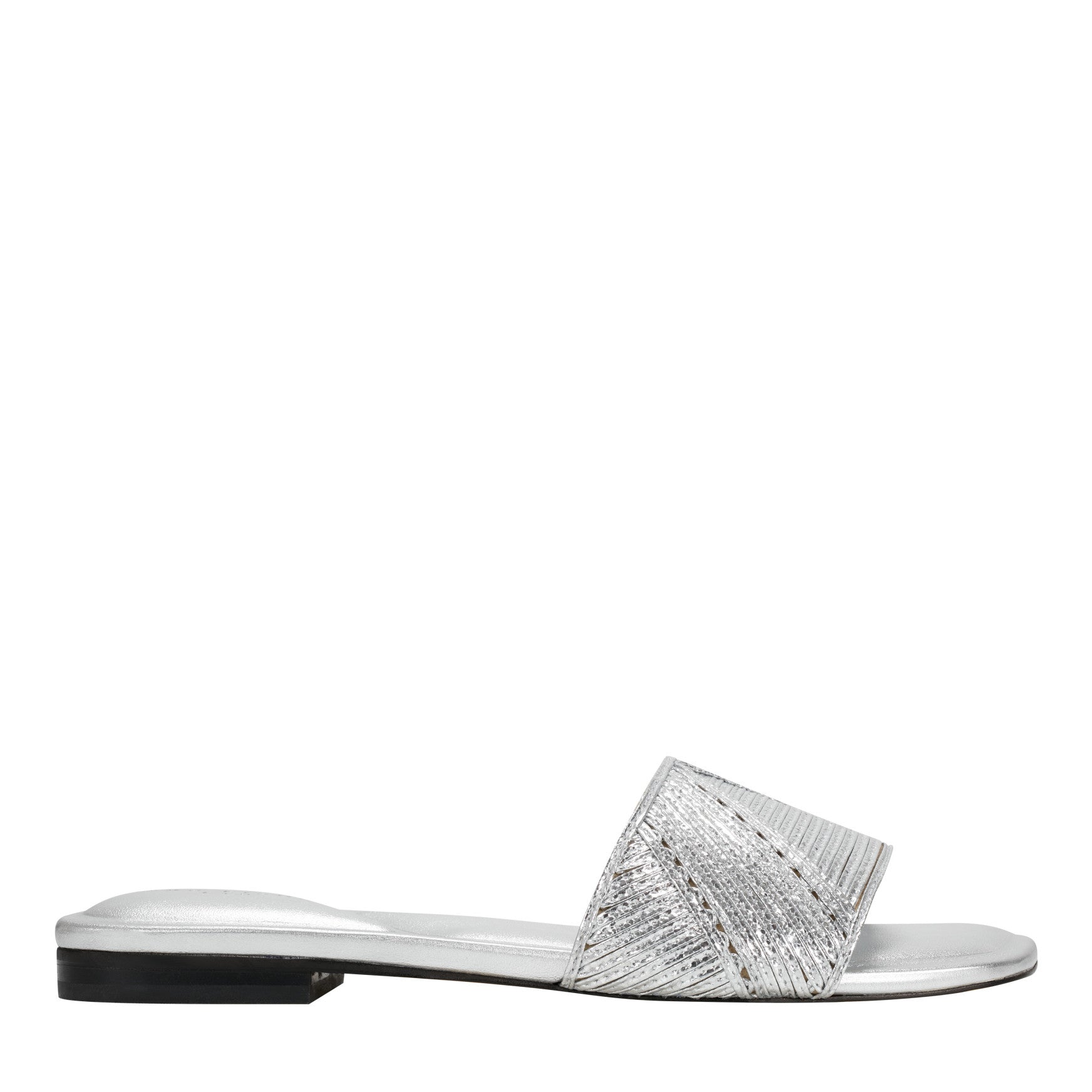 Marc Fisher Murphy Flat Sandal - Silver